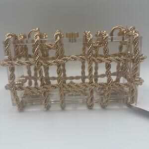 Cult Gaia Gold Acrylic Shoulder Bag